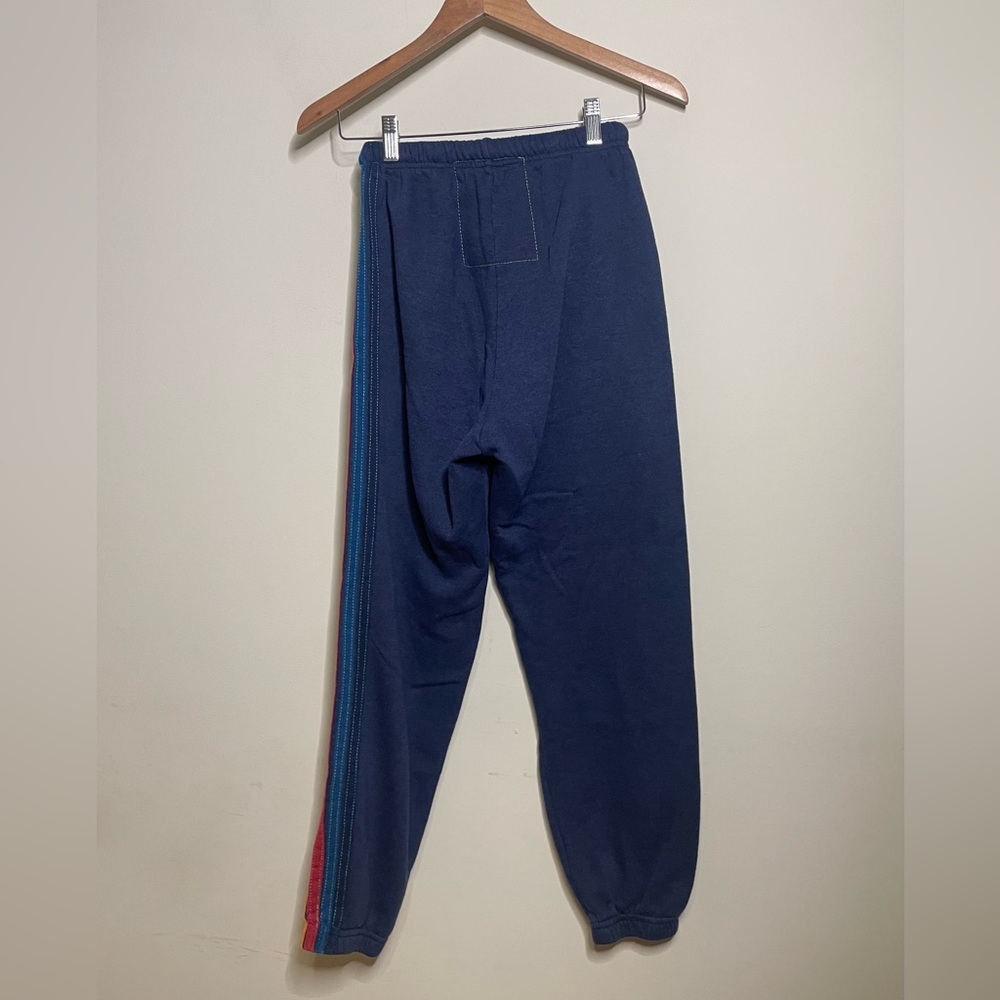Aviator Nation Stripe Sweatpants in Navy - Picture 9 of 9